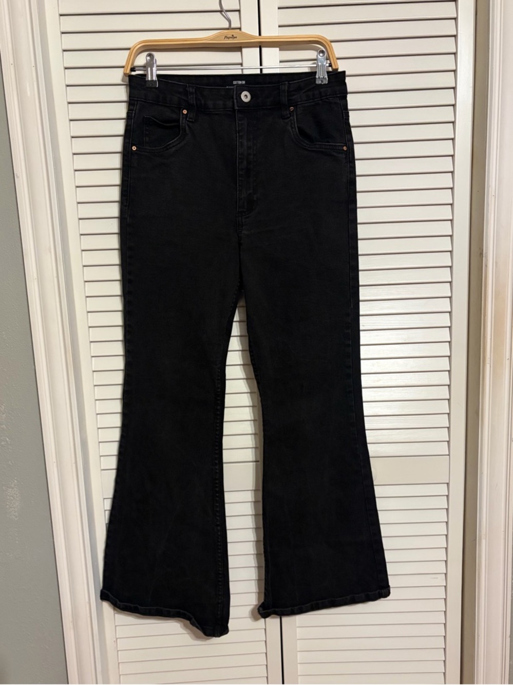 Cotton On Black High-Rise Flared Women's Jeans